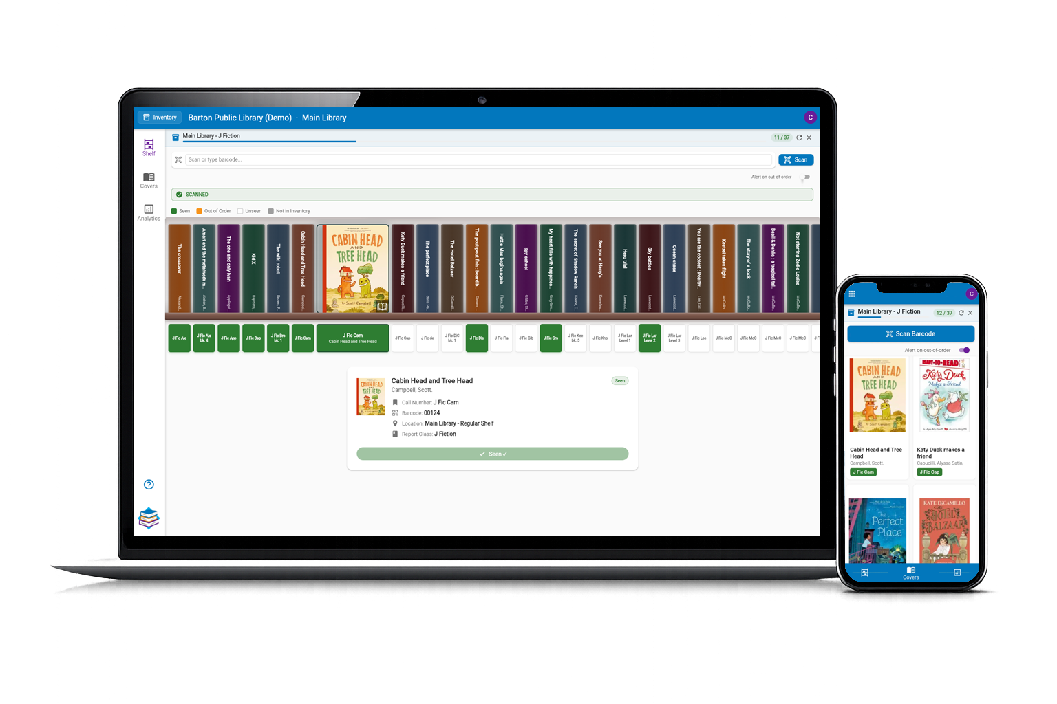 Atriuum Stax Inventory Workspace app screens on desktop and phone